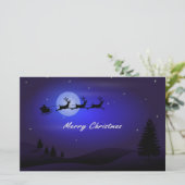 サンタそりムーンメリークリスマス 便箋 (スタンド正面)