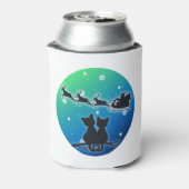 サンタそり猫好きおもしろいクリスマス 缶クーラー (缶裏面)