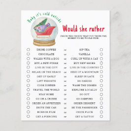 サンタそり – むしろ彼女 – 赤ちゃんシャワーのゲーム