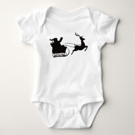 サンタそり&トナカイ ベビーボディスーツ