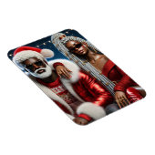 サンタたたみグリーティングカード夫妻 マグネット (右側)