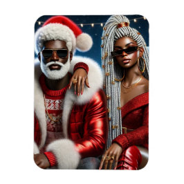 サンタたたみグリーティングカード夫妻 マグネット