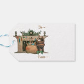 サンタつるストッキングクリスマスギフトタグ ギフトタグ (裏面横)