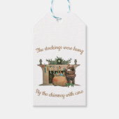 サンタつるストッキングクリスマスギフトタグ ギフトタグ (正面)