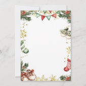 サンタつるベビーの洋服ジェンダーの発表 招待状 (裏面)