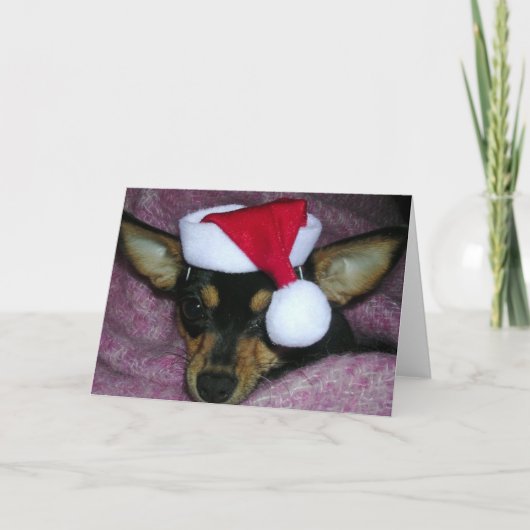 サンタで最も小さい小妖精や小人 シーズンカード (正面)