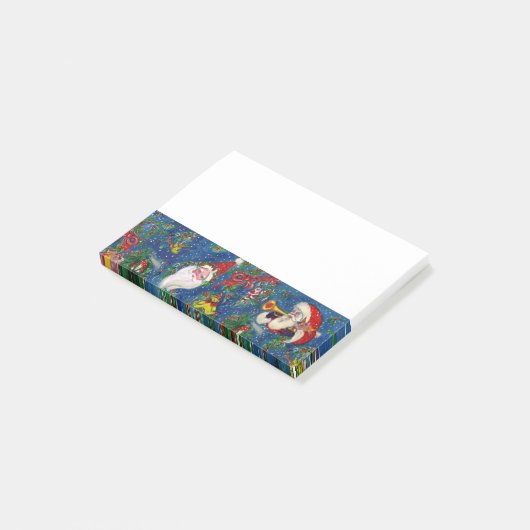 サンタとおもちゃたち、クリスマスの夜の音楽パーティ ポストイット (アングル)