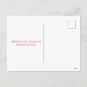 サンタとそりのメリークリスマスの人魚 シーズンポストカード (裏面)