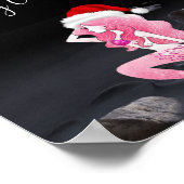 サンタとそりのメリークリスマスの人魚 ポスター (角)