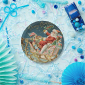 サンタとそりは小さい ペーパープレート (パーティー)