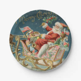 サンタとそりは小さい ペーパープレート