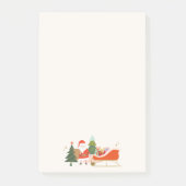 サンタとそり クリスマス ポストイット (正面)