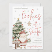 サンタとのクッキー  招待状 (正面)