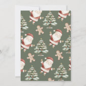 サンタとのクッキー  招待状 (裏面)