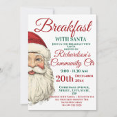 サンタとのクリスマス・フェスティブ・ブレックファースト 招待状 (正面)