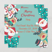 サンタとのクリスマス 招待状 (正面/裏面)