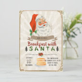 サンタとの朝食パーティー招待状 招待状 (スタンド正面)