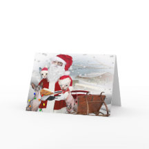 サンタとのSphynxの子ネコのクリスマス