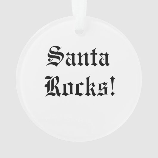 サンタとアクリルオーナメント! オーナメント (裏面)