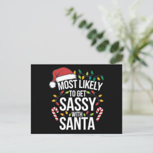 サンタとイチャイチャクリスマスXmas シーズンポストカード