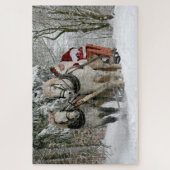 サンタとウマ ジグソーパズル (縦)