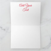 サンタとエルフのクリスマスキャラクターが親指を立てるカード カード (内部)