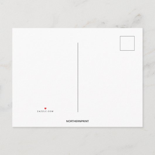 サンタとオーナメントクリスマスパーティの招待状! インビテーションポストカード (裏面)