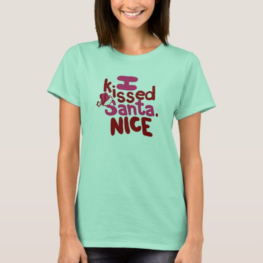 サンタとキスした。 Tシャツ (正面)