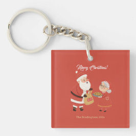 サンタとクラウス嬉しいクリスマス キーホルダー