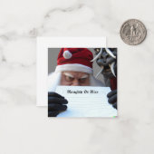 サンタとクランプスまいけなたは素敵なクリスマスカード ノートカード (正面/裏面インサイチュ)