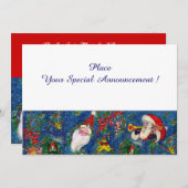 サンタとクリスマスの夜 シーズンカード (正面/裏面)