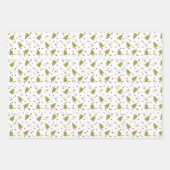 サンタとクリスマスツリー ラッピングペーパーシート (正面3)