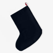 サンタとクリスマスツリー ラージクリスマスストッキング (裏面 (吊り時))