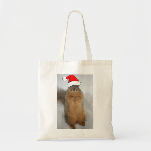 サンタとクリスマスリス トートバッグ (正面)