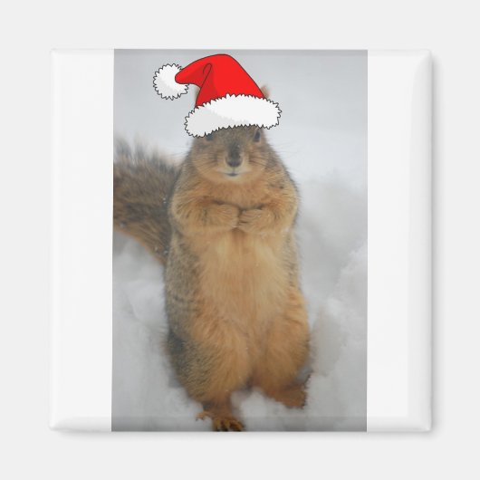 サンタとクリスマスリス マグネット (正面)