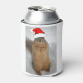 サンタとクリスマスリス 缶クーラー (缶正面)