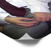 サンタとグループを組む ポスター (角)