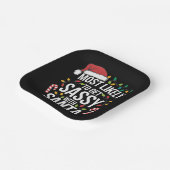 サンタとケンカするクリスマス ペーパープレート (傾斜あり)