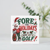 サンタとゴルフのクリスマス Let's Golf 招待状 (スタンド正面)