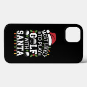 サンタとゴルフをする可能性が最も高い ファミリー クリスマス Case-Mate iPhoneケース (裏面 (横))