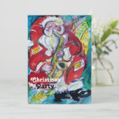 サンタとサックスのクリスマスパーティ 招待状 (スタンド正面)