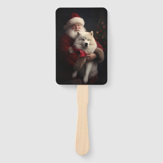サンタとサモイドサンタフェスティバルクリスマス ハンドファン (正面)