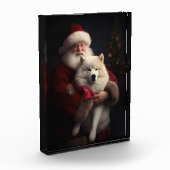 サンタとサモイドサンタフェスティバルクリスマス フォトブロック (左)