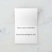 サンタとジンジャーブレッドマン カード (内部)