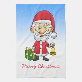 サンタとジンルベル キッチンタオル