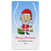 サンタとジンルベル スモールペーパーバッグ (裏面)