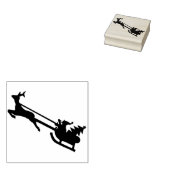 サンタとスリーのアートスタンプ ラバースタンプ (押印)