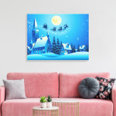 サンタとスリー キャンバスプリント (インサイチュ (リビング))