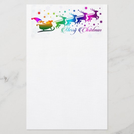 サンタとスリー 便箋 (正面)