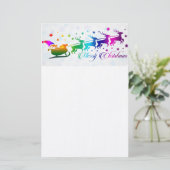 サンタとスリー 便箋 (スタンド正面)